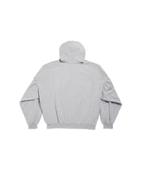 Be Kind Round Hoodie Oversized - Heather Grey & Black