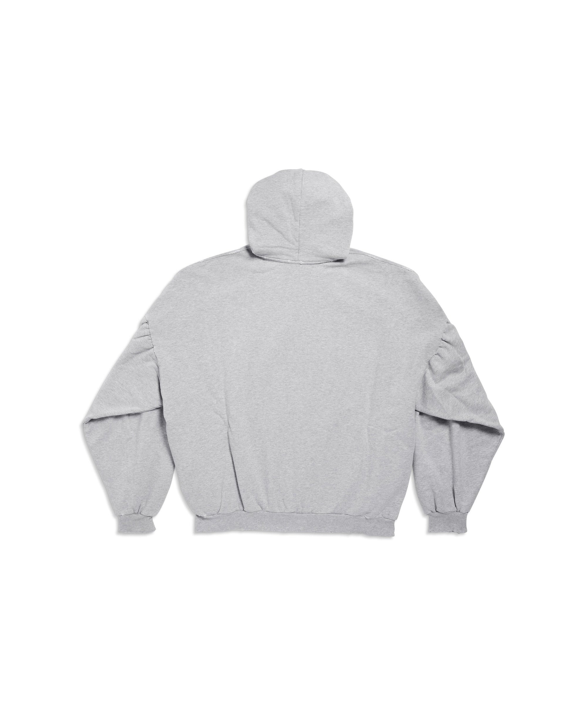 Be Kind Round Hoodie Oversized - Heather Grey & Black