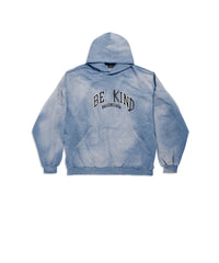 Be Kind Round Hoodie - Faded Blue & White