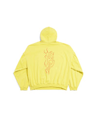 Darkwave Round Hoodie Oversized - Yellow & Red