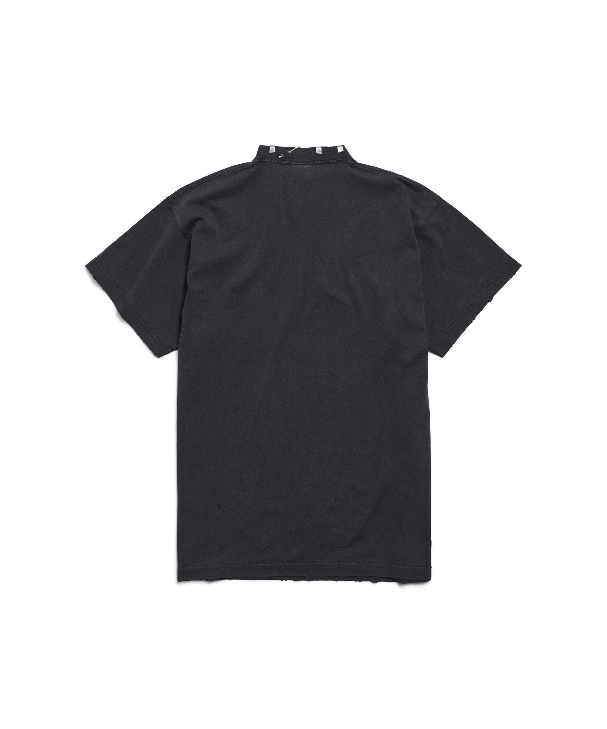 Pierced T-Shirt Oversized - Washed Black