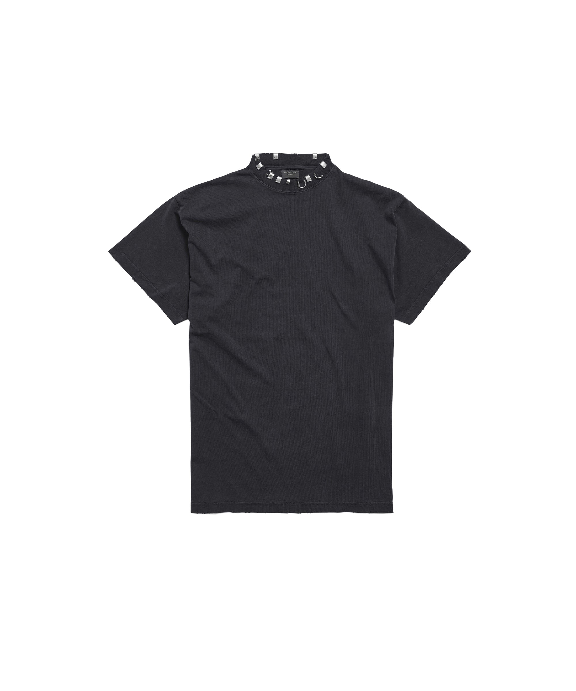 Pierced T-Shirt Oversized - Washed Black