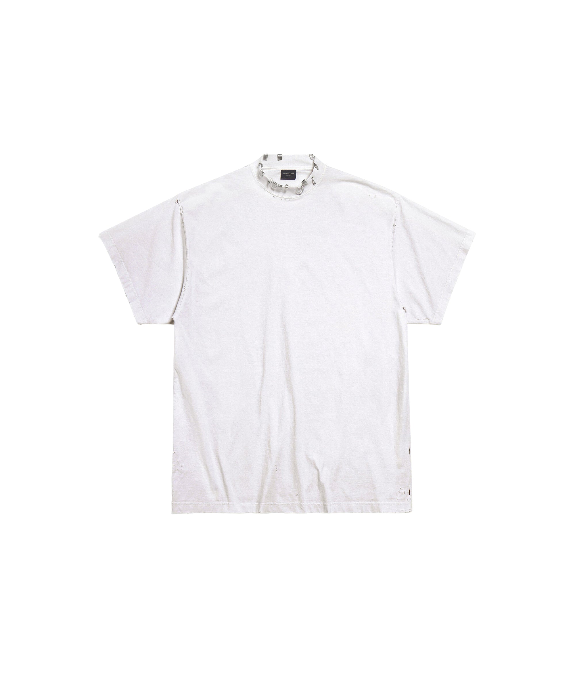 Pierced T-Shirt Oversized - White