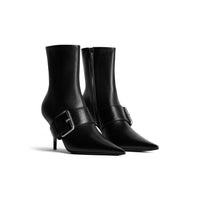 Knife Belt 80 Booties - Black & Silver