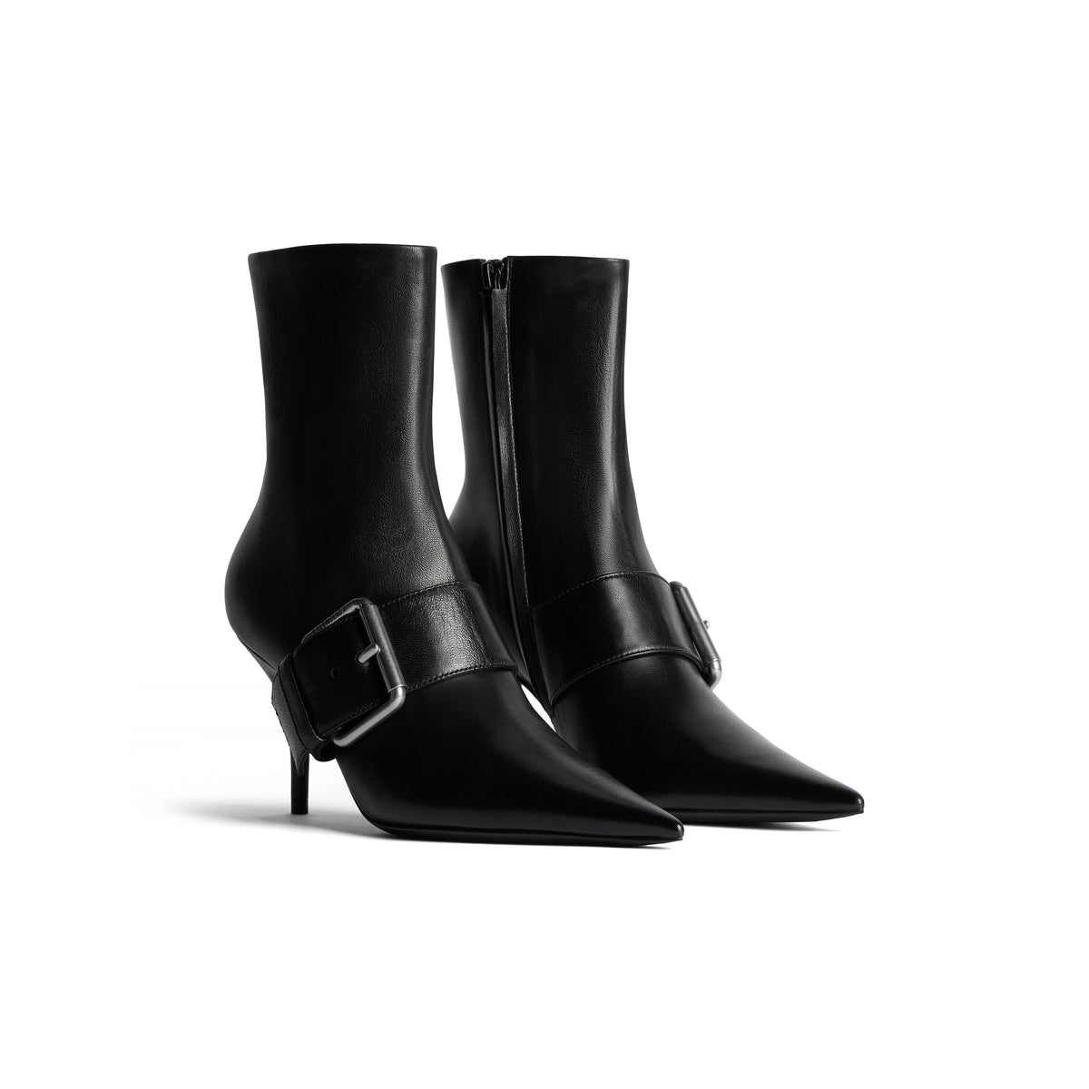 Knife Belt 80 Booties - Black & Silver