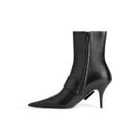 Knife Belt 80 Booties - Black & Silver