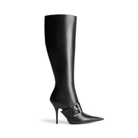 Knife Belt 110 Boots - Black & Silver