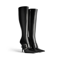 Knife Belt 110 Boots - Black & Silver