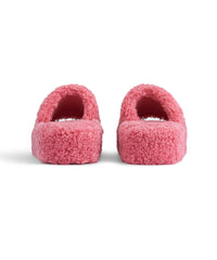 Furry Platform Sandals - Sweet Pink & Bian & Blu
