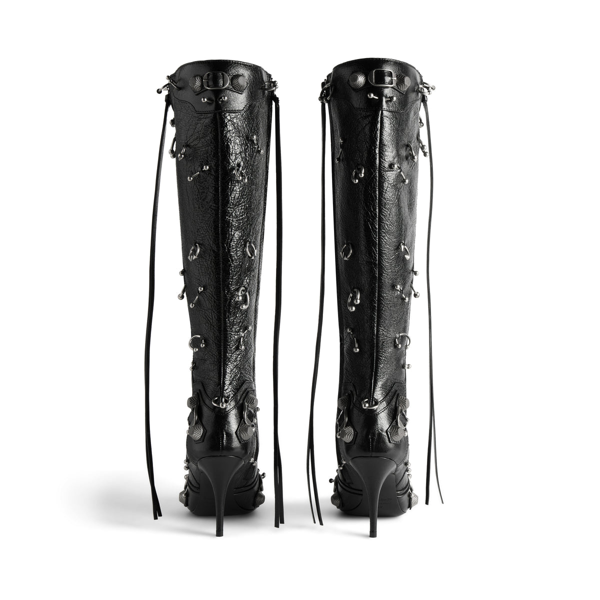 Cagole 90mm Boot With Piercings - Black