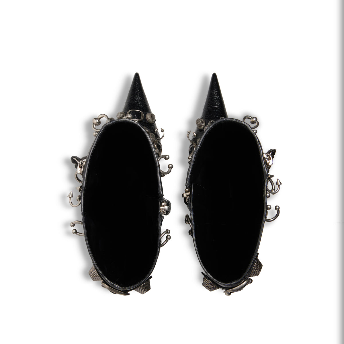 Cagole 90mm Boot With Piercings - Black