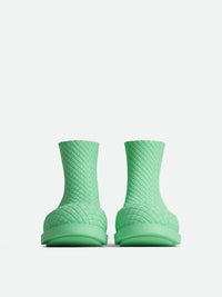 Fireman aqua & ivory Ankle Boots - Aqua & Ivory