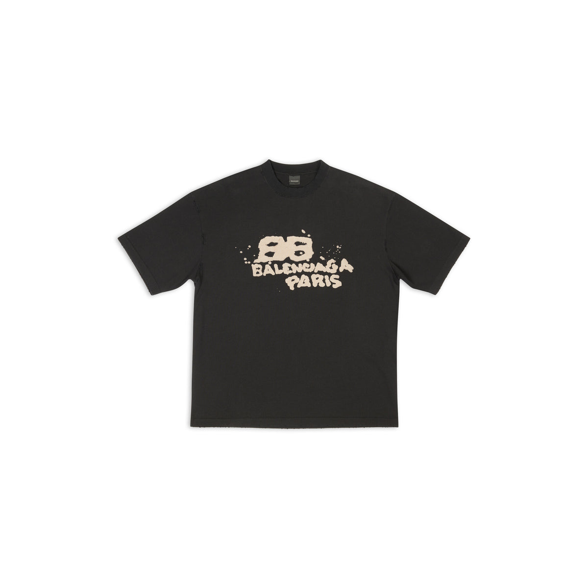 Hand-Drawn BB Icon T-Shirt - Black & Ecru