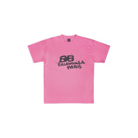 Hand-Drawn BB Icon T-Shirt - Pink & Black