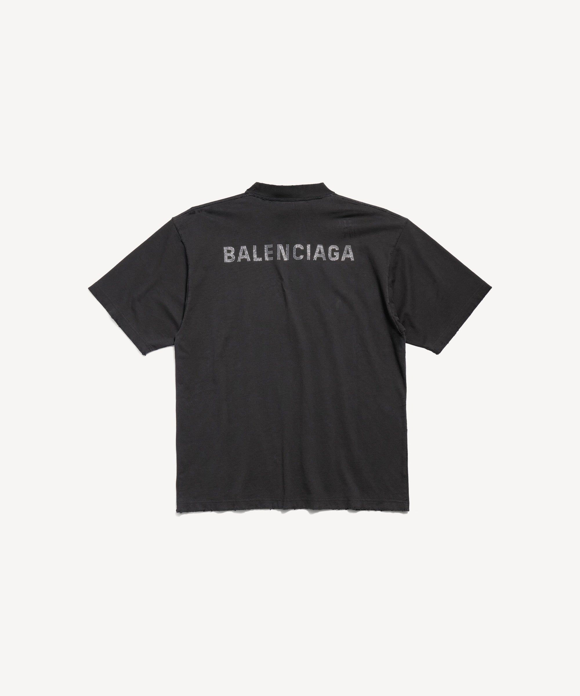 Balenciaga Back T-Shirt - Faded Black