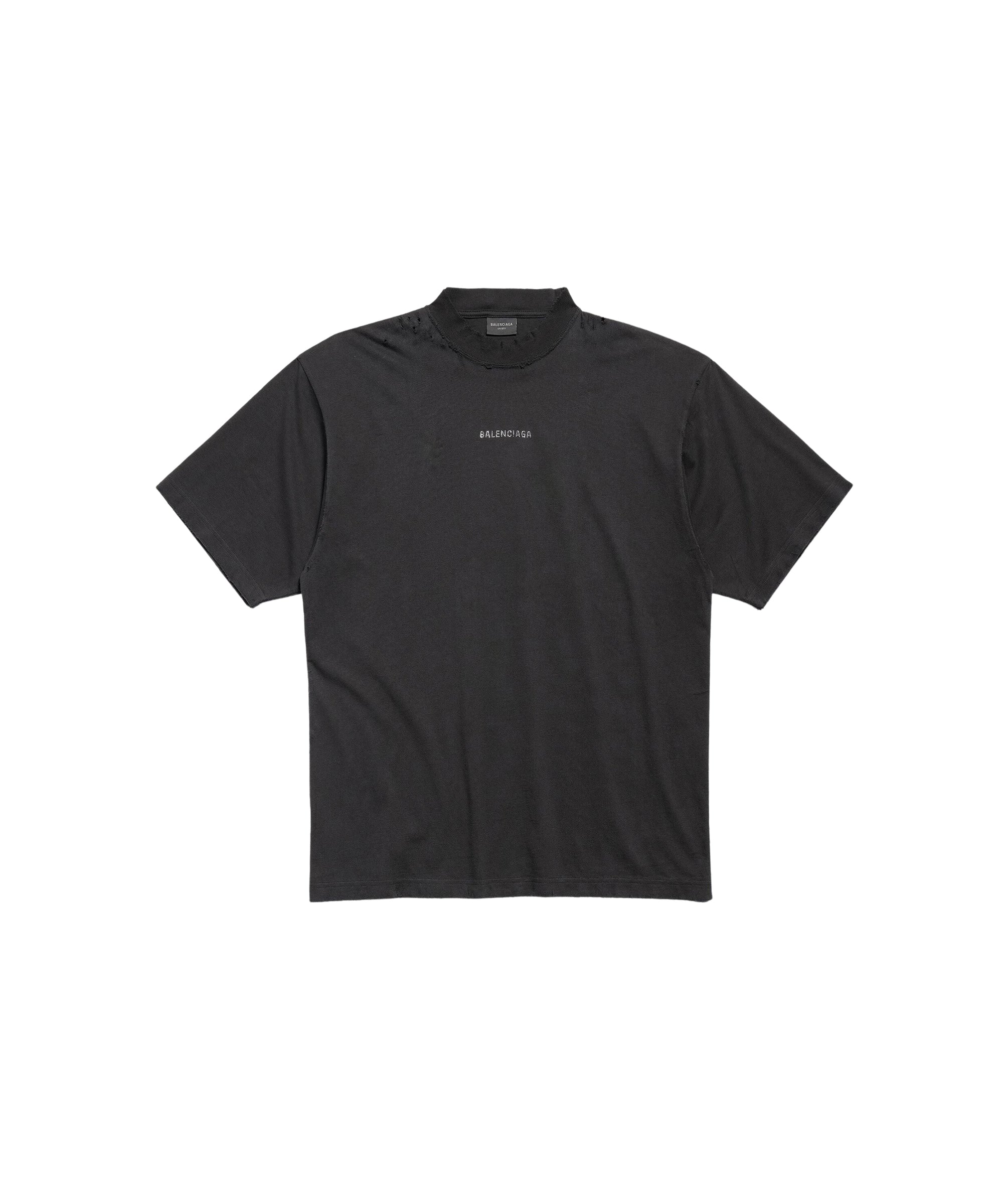 Balenciaga Back T-Shirt - Faded Black