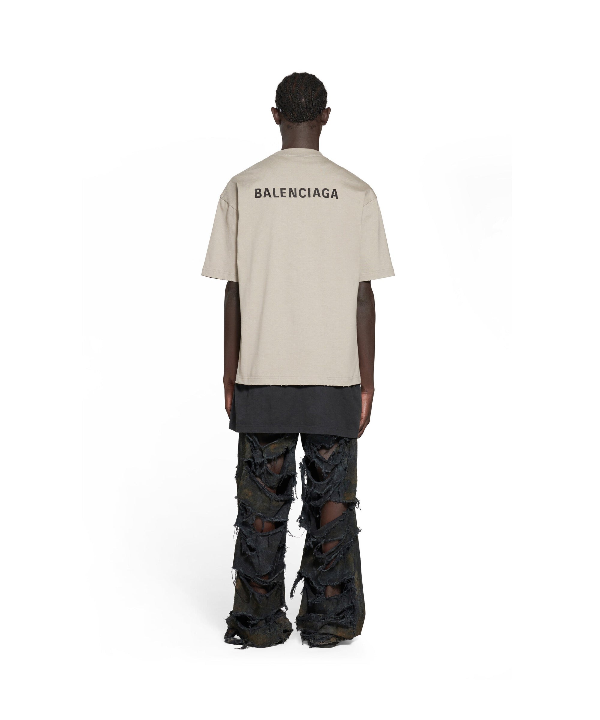 Balenciaga Back T-Shirt - Dust & Black