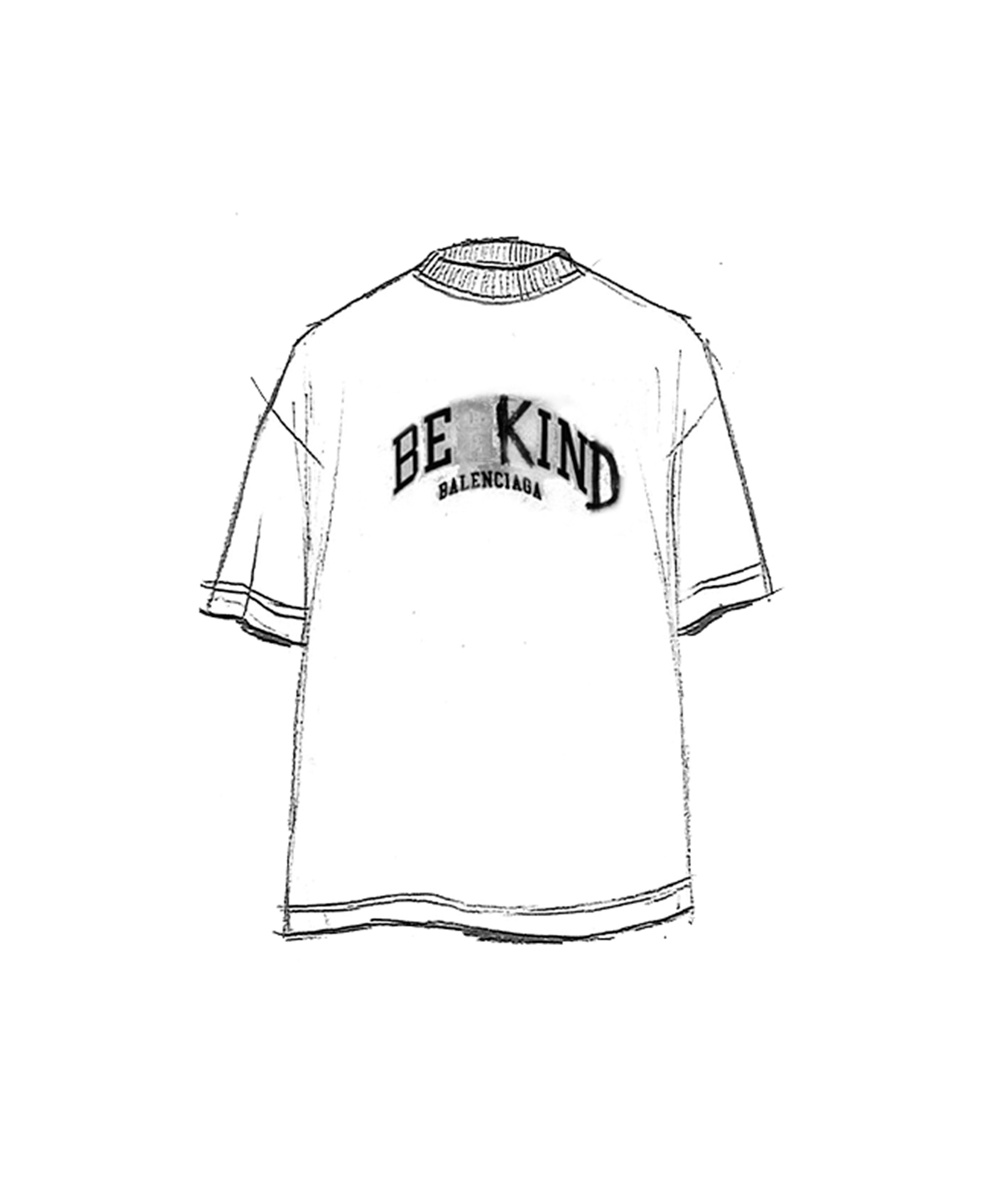 Be Kind T-Shirt - Faded Blue & White