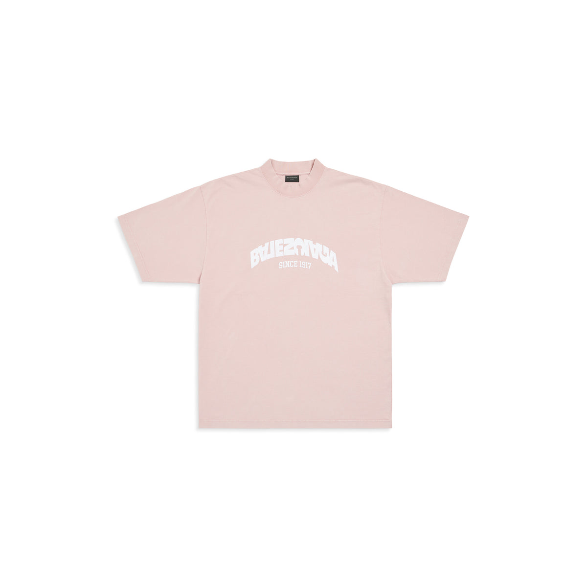 Back Flip T-Shirt - Light Pink & White