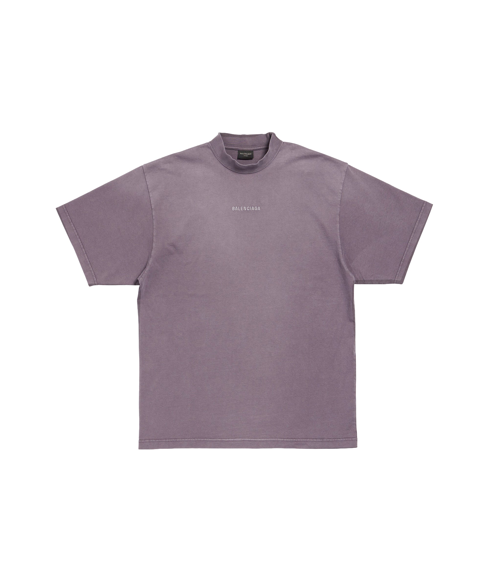 Balenciaga Back T-Shirt - Faded Purple & Grey