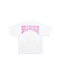 Paris Tropical T-Shirt - White & Pink