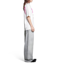 Paris Tropical T-Shirt - White & Pink