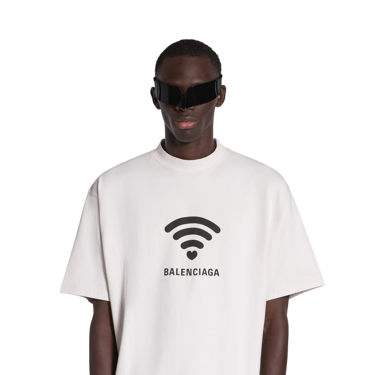 Lo_ve T-Shirt Medium Fit - White