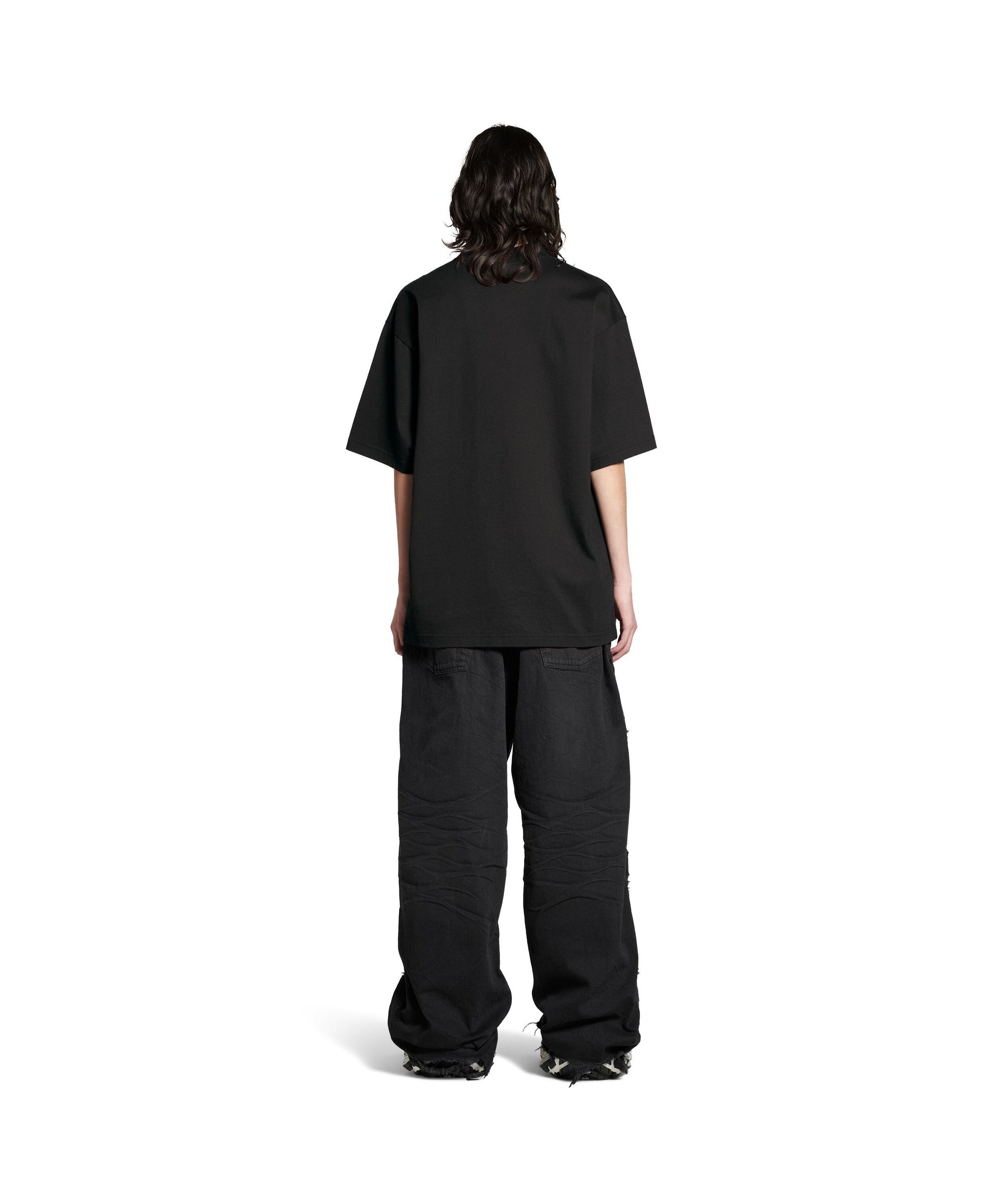 Beverly Hills T-Shirt - Washed Black & White