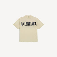 Tape Type T-Shirt - Beige