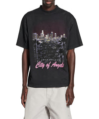 City Of Angels T-Shirt - Faded Washed Black