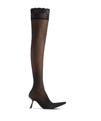 New flex Over-The-Knee 90 Boots - Black & Nude