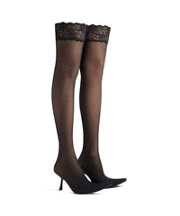 New flex Over-The-Knee 90 Boots - Black & Nude