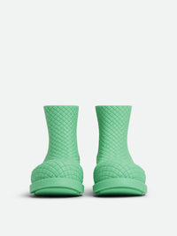 Fireman aqua & ivory Ankle Boots - Aqua & Ivory