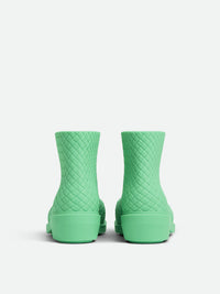 Fireman aqua & ivory Ankle Boots - Aqua & Ivory