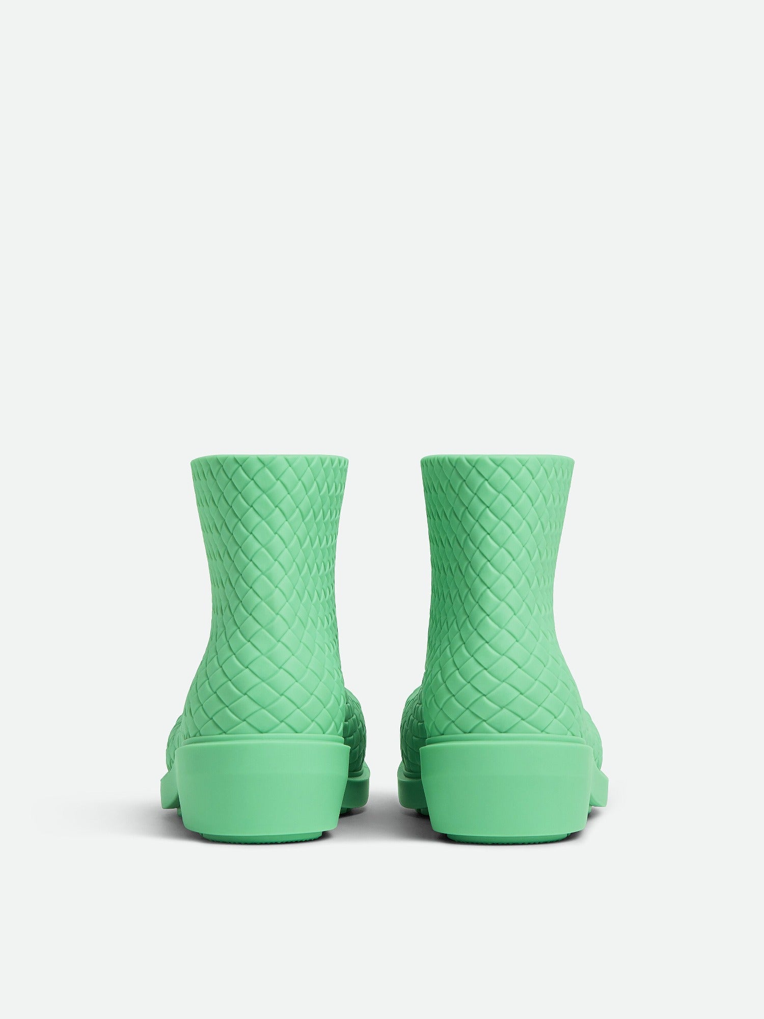 Fireman aqua & ivory Ankle Boots - Aqua & Ivory