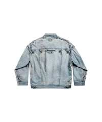 Cagole Oversized Jacket - Dirty Blue