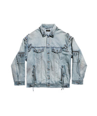 Cagole Oversized Jacket - Dirty Blue