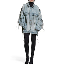Cagole Oversized Jacket - Dirty Blue