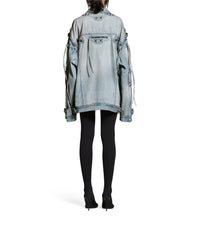 Cagole Oversized Jacket - Dirty Blue