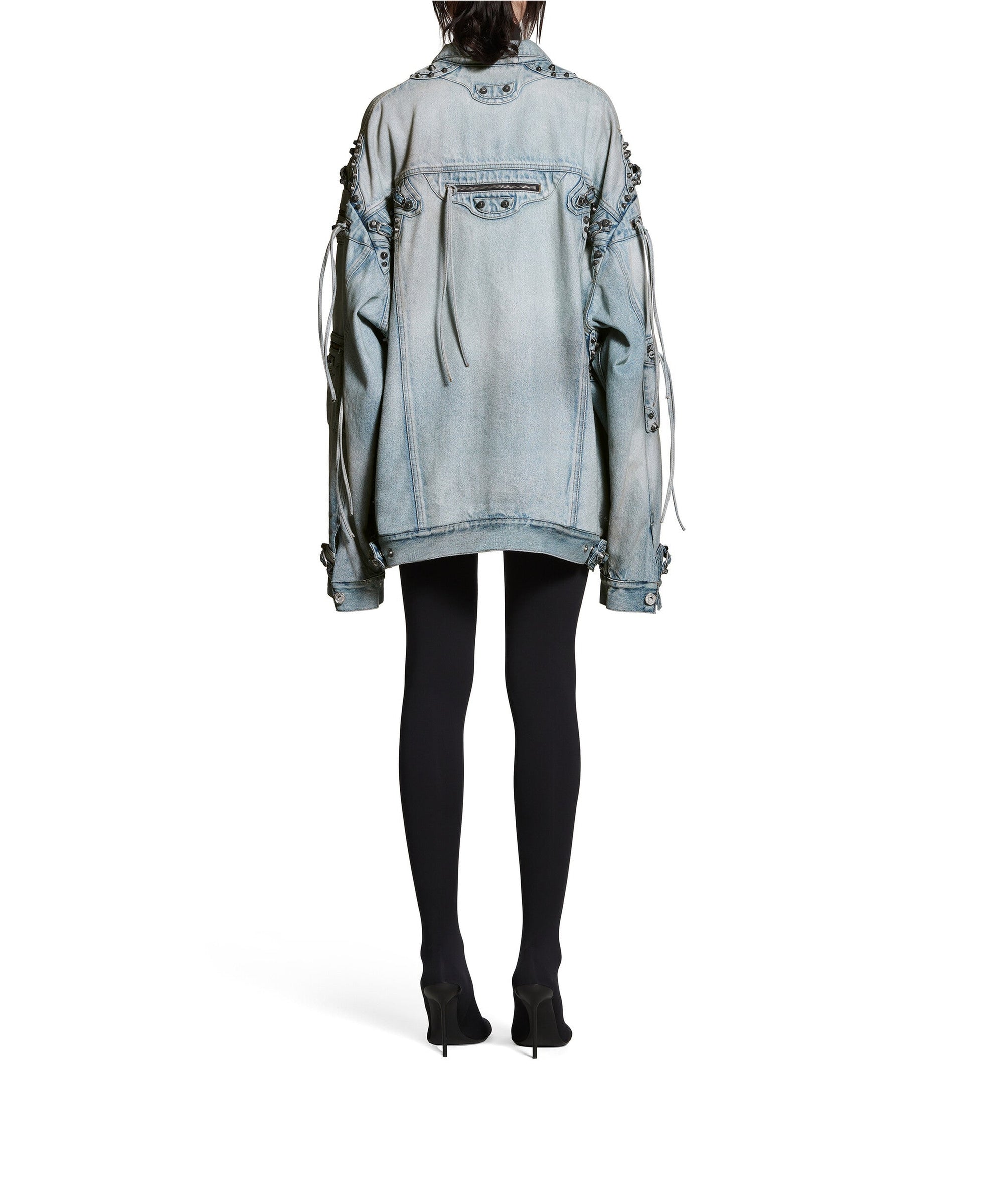 Cagole Oversized Jacket - Dirty Blue