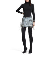 Cagole Mini Skirt - Dirty Blue
