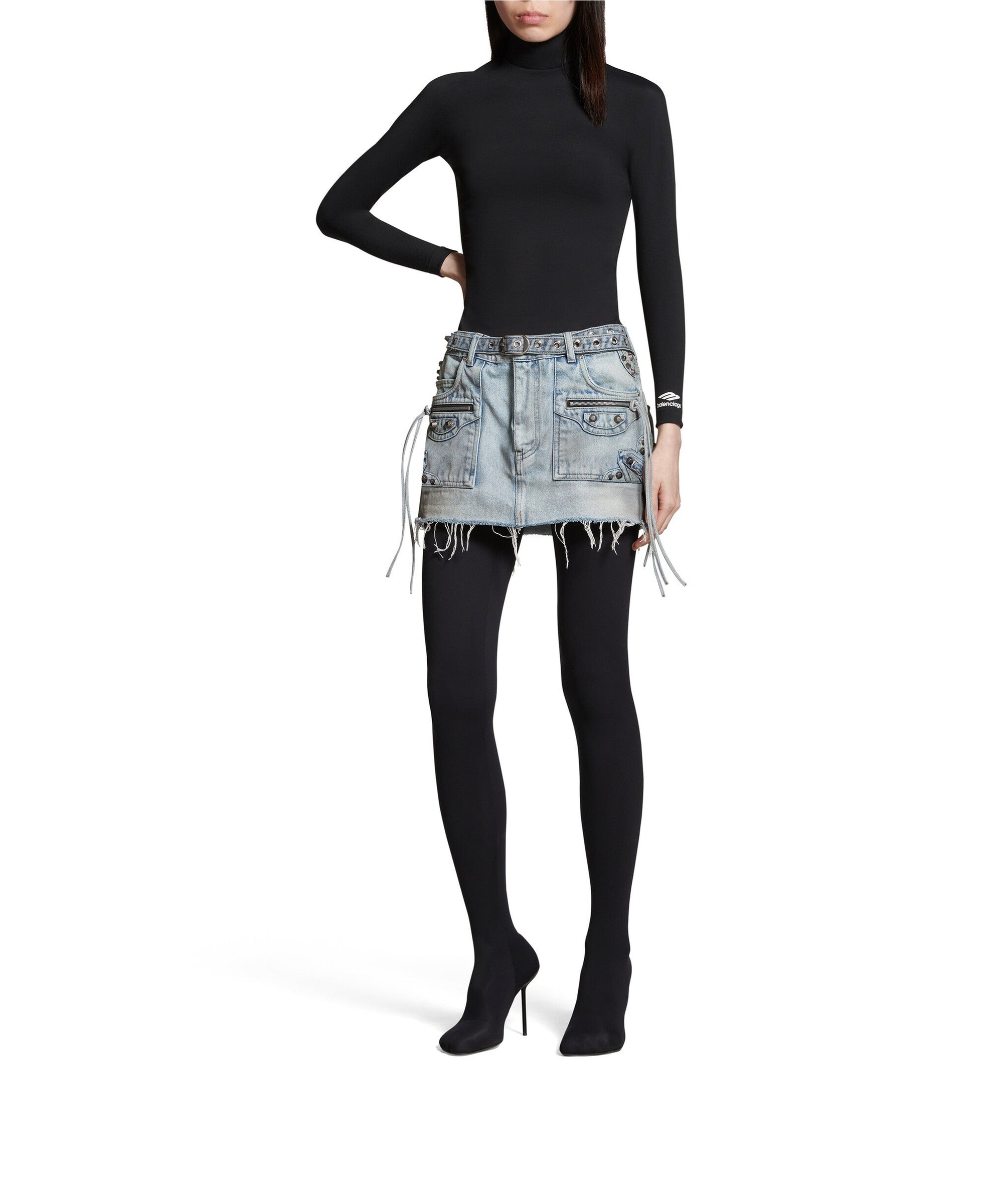 Cagole Mini Skirt - Dirty Blue