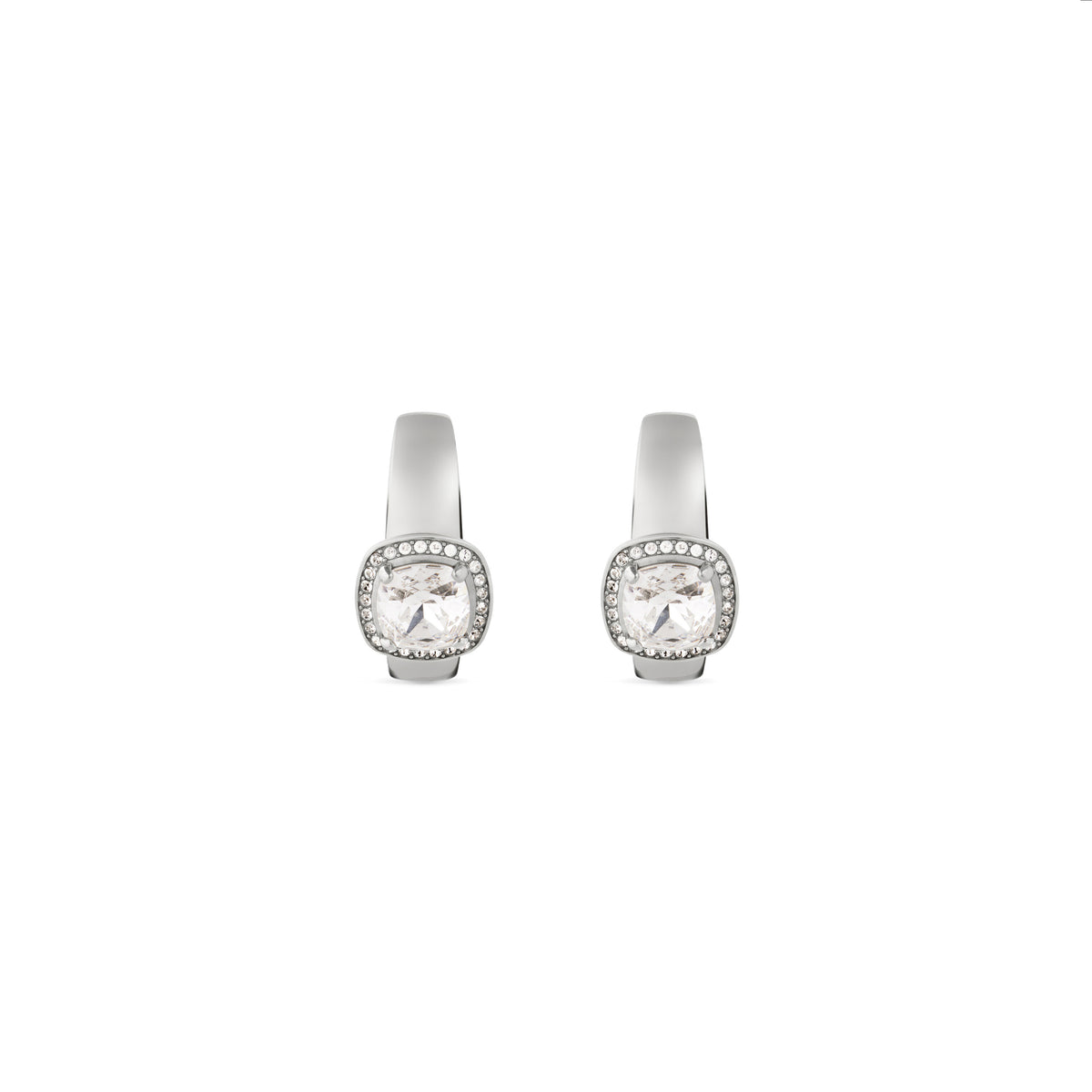 Maxi Solitaire Ear Cuffs - Silver & Crystal