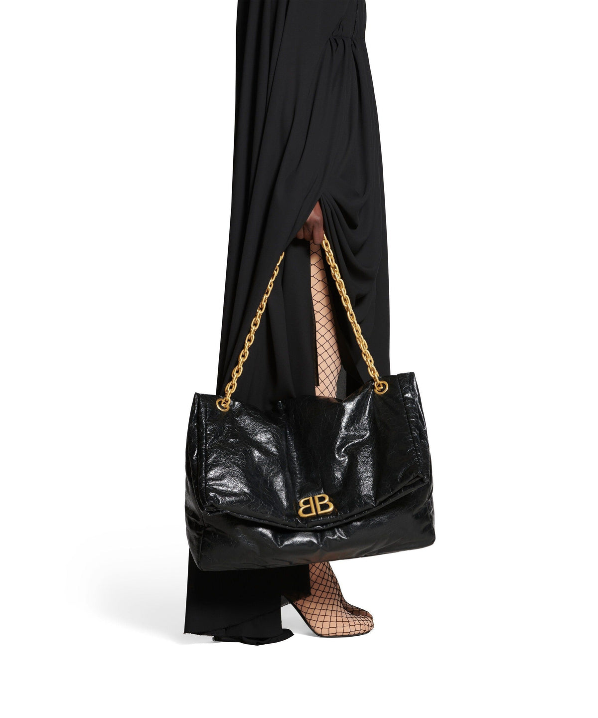 Monaco Chain Bag Large - Black