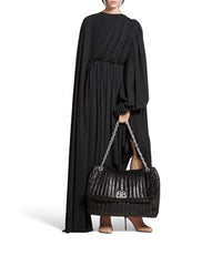 Monaco Large Chain Bag Quilted - Black