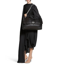 Monaco Large Chain Bag Quilted - Black