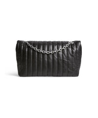 Monaco Medium Chain Bag Quilted - Black