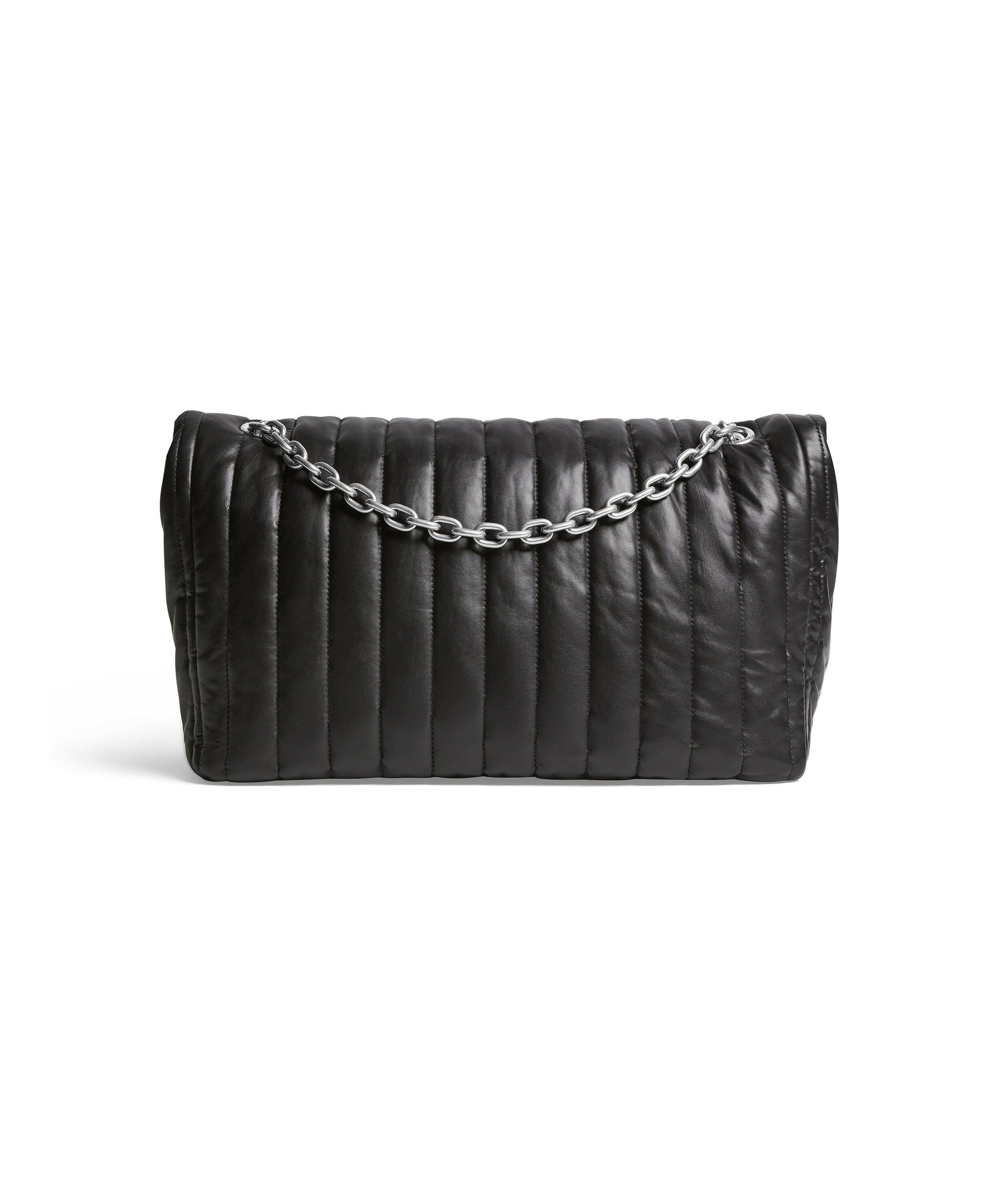 Monaco Medium Chain Bag Quilted - Black
