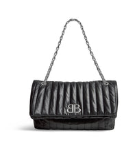 Monaco Medium Chain Bag Quilted - Black