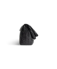Monaco Medium Chain Bag Quilted - Black